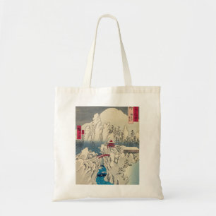 歌川広重 – 積雪山春菜 トートバッグ