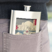 歌川広重 – 積雪山春菜 フラスク (インサイチュ)