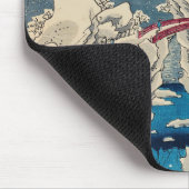 歌川広重 – 積雪山春菜 マウスパッド (コーナー)