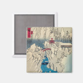 歌川広重 – 積雪山春菜 マグネット (正面/裏面)