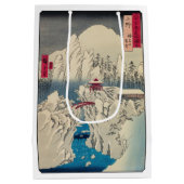 歌川広重 – 積雪山春菜 ミディアムペーパーバッグ (裏面)