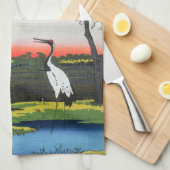 歌川広重 – 箕輪、金杉、三川島 キッチンタオル (四つ折り)