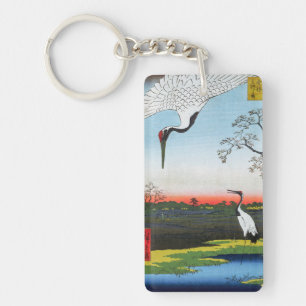 歌川広重 – 箕輪、金杉、三川島 キーホルダー