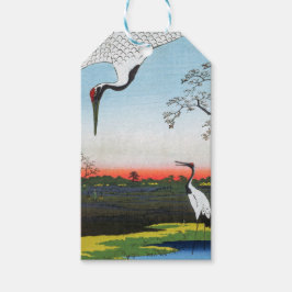 歌川広重 – 箕輪、金杉、三川島 ギフトタグ