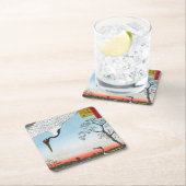 歌川広重 – 箕輪、金杉、三川島 スクエアペーパーコースター (インサイチュ)