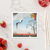 歌川広重 – 箕輪、金杉、三川島 スタンダードカクテルナプキン (インサイチュ)