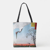 歌川広重 – 箕輪、金杉、三川島 トートバッグ (裏面)