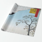 歌川広重 – 箕輪、金杉、三川島 ラッピングペーパー (アンロールド)