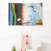 歌川広重 – 箕輪、金杉、三川島 横断幕 (インサイチュ)