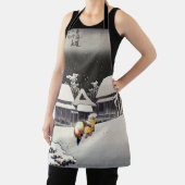 歌川広重 - 雪の夕べの蒲原 エプロン (インサイチュ)