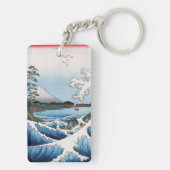 歌川広重 – 駿河国薩田沖 キーホルダー (裏面)