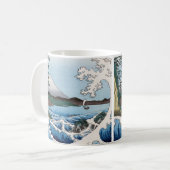 歌川広重 – 駿河国薩田沖 コーヒーマグカップ (正面左)