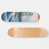 歌川広重 – 駿河国薩田沖 スケートボード (横)