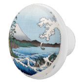 歌川広重 – 駿河国薩田沖 セラミックノブ (右)
