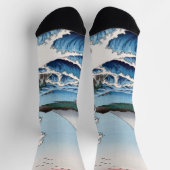 歌川広重 – 駿河国薩田沖 ソックス (上部)