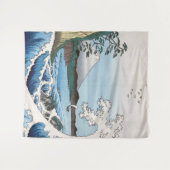 歌川広重 – 駿河国薩田沖 タペストリー (正面(横))