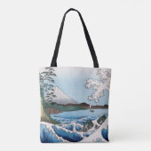 歌川広重 – 駿河国薩田沖 トートバッグ (裏面)