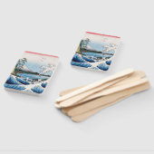 歌川広重 – 駿河国薩田沖 ハンドファン (組立なし)