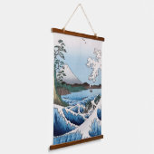 歌川広重 – 駿河国薩田沖 吊り下げ型タペストリー (傾斜あり)