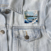 歌川広重 – 駿河国薩田沖 缶バッジ (インサイチュ)