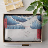 歌川広重 – 駿河国薩田沖 薄葉紙 (ギフト)