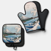 歌川広重 – 駿河国薩田沖 鍋つかみ&鍋敷きセット (正面/裏面)