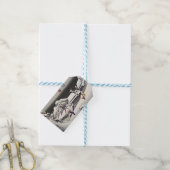 歌川広重 – Kanbaraの夕べ雪 ギフトタグ (より糸つき)