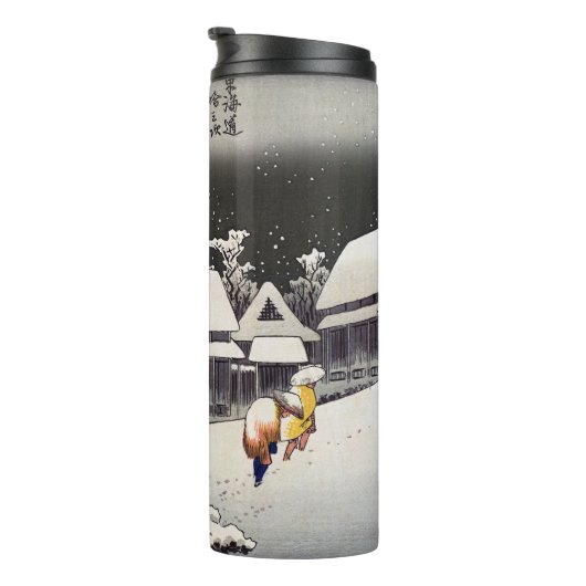 歌川広重 – Kanbaraの夕べ雪 タンブラー (回転右)