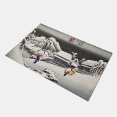 歌川広重 – Kanbaraの夕べ雪 ドアマット (アングル)