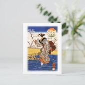 歌川日本の国芳の女歌川国芳 ポストカード (スタンド正面)