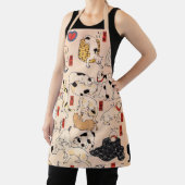 歌川日本の国芳エプロン猫 エプロン (インサイチュ)