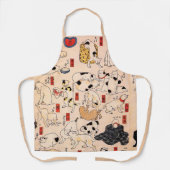 歌川日本の国芳エプロン猫 エプロン (正面)