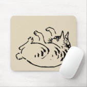 歌川日本の広重のかわいい猫猫 マウスパッド (マウス)