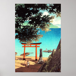 歌川浜の中禅寺 川瀬巴水 ポスター