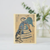 歌川遊・貞秀のレディ・アコーディオン ポストカード (スタンド正面)