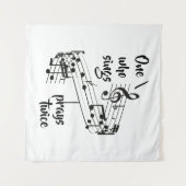 歌感動的と祈引用文 タペストリー (正面(横))