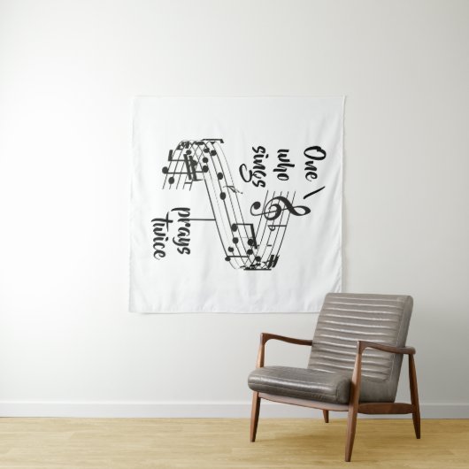 歌感動的と祈引用文 タペストリー (インサイチュ(横))