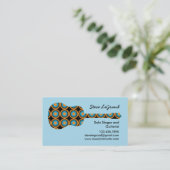 歌手およびギターのインストラクターの名刺 名刺 (スタンド正面)