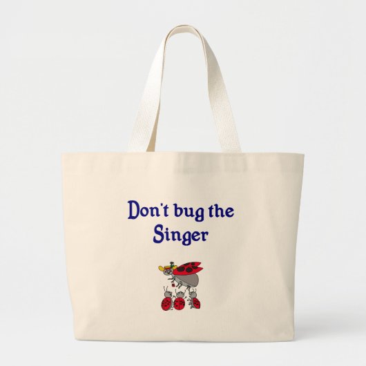 歌手のトートバックを煩わせないで下さい ラージトートバッグ (正面)