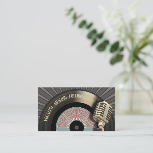 歌手のボーカリストの歌う先生 名刺 (スタンド正面)