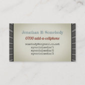 歌手のボーカリストの歌う先生 名刺 (裏面)