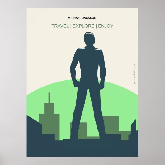 歌手のマイケル・ジャクソン ポスター (正面)