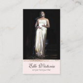 歌手のミュージシャン写真 名刺 (正面)