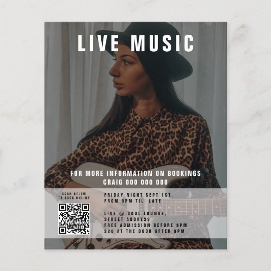 歌手のミュージシャン2写真ソーシャルメディアのプロモーション チラシ (正面)