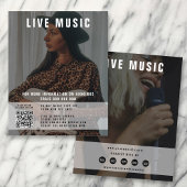 歌手のミュージシャン2写真ソーシャルメディアのプロモーション チラシ