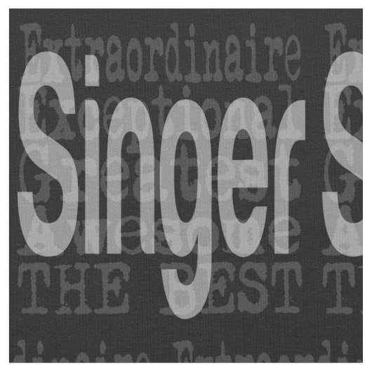 歌手の超常者 ファブリック (クローズアップ)