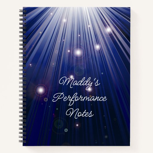 歌手または俳優 ノートブック (正面)