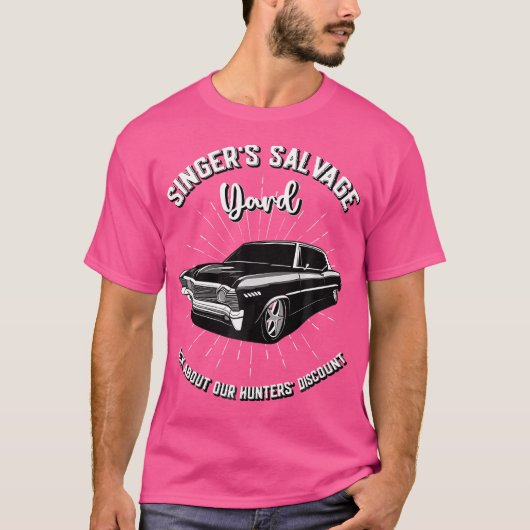 歌手サルベージヤードハンター割引おもしろいSpn Tシャツ (正面)