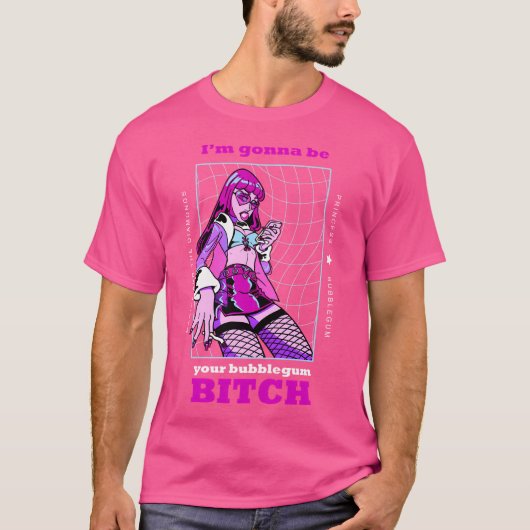 歌手バブルガム Tシャツ (正面)