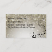 歌手ボーカリスト連絡カード コーリングカード (裏面)